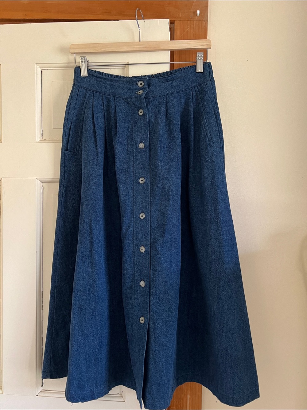 Denim Bonnie skirt by curator sf, women’s medium